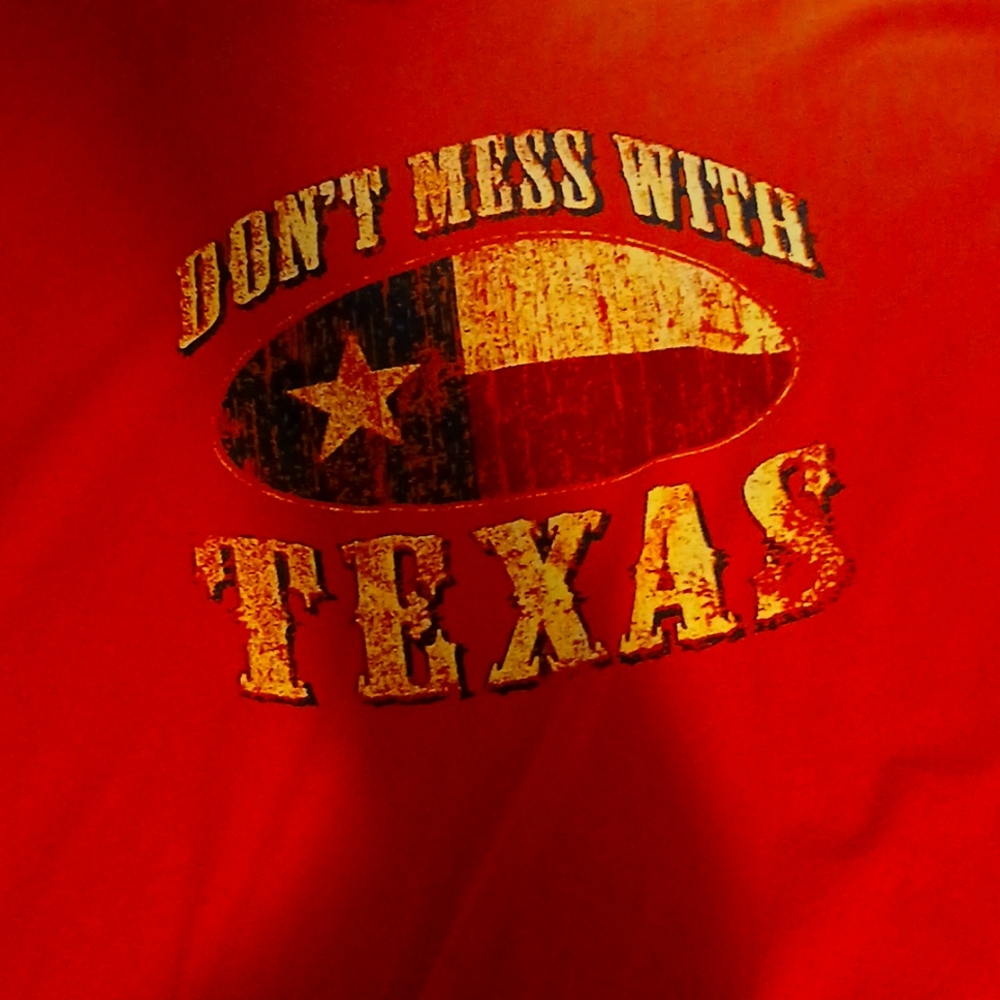 Gildan souvenir T shirt bought at Buckeys in San Antone it's Texas longhorn colo